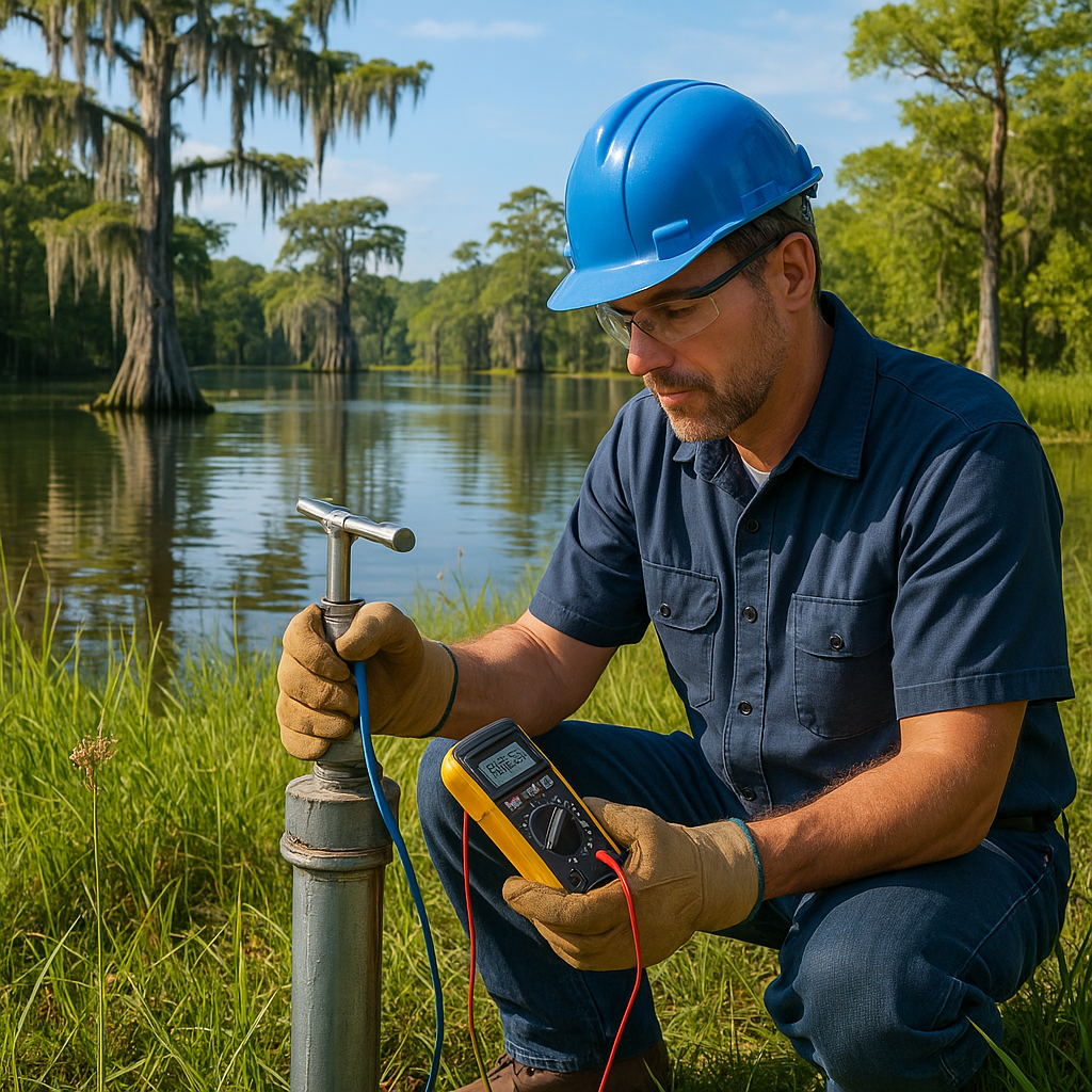 Water well service in Louisiana